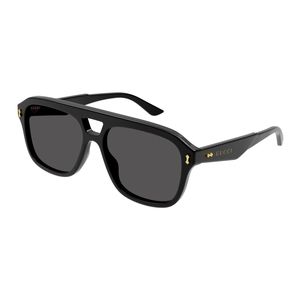 NEW GUCCI GG1263S 001 UNISEX AVIATOR BLACK SUNGLASSES